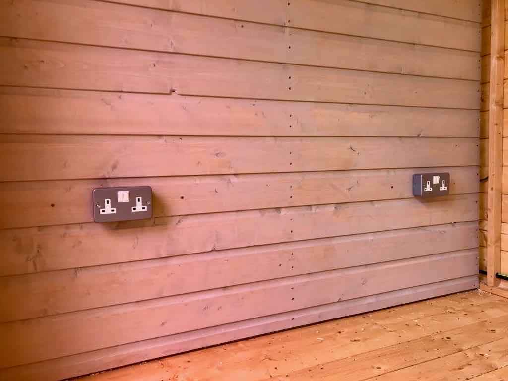 Metal Clad Sockets in Shed